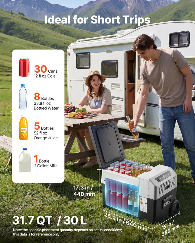 Automobilinis šaldytuvas VEVOR FC030, 30 l