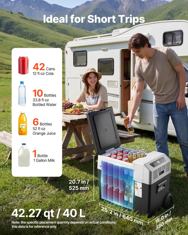 Automobilinis šaldytuvas VEVOR FC040, 40 l talpos