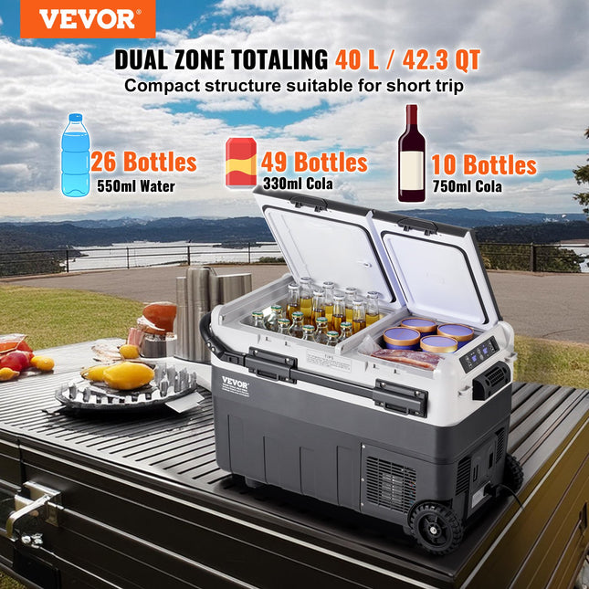 Nešiojamas automobilinis šaldytuvas VEVOR X40K, 40 l