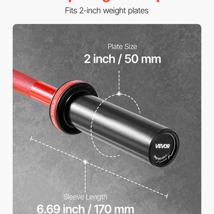 Svorio kilnojimo štanga VEVOR RS1200, 227 kg apkrova