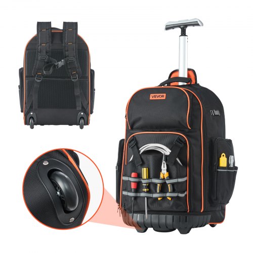 Įrankių kuprinė su ratukais VEVOR ZL-LGX-0099, 50 kg keliamoji galia