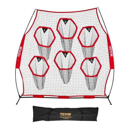 Amerikietiško futbolo treniruočių tinklas VEVOR DKS-8801R, 2,4 x 2,4 m
