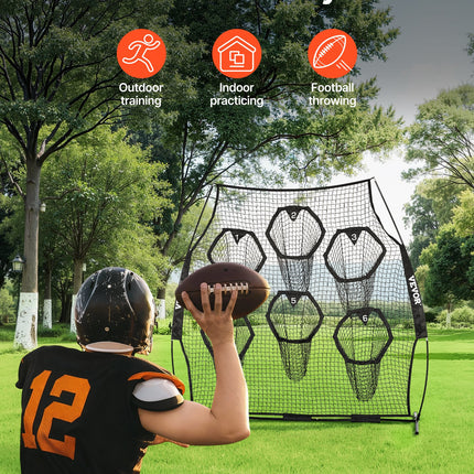 Amerikietiško futbolo treniruočių tinklas VEVOR DKS-8801B, 2,4 x 2,4 m