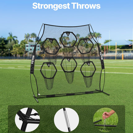 Amerikietiško futbolo treniruočių tinklas VEVOR DKS-8801B, 2,4 x 2,4 m