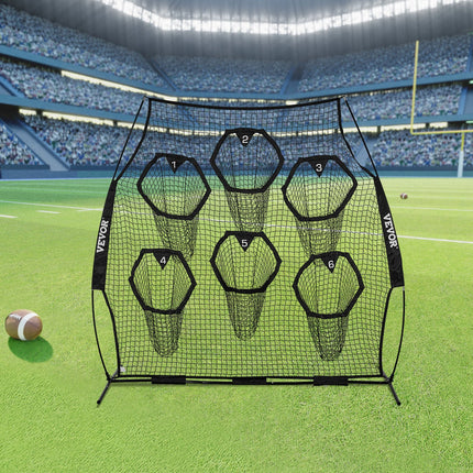 Amerikietiško futbolo treniruočių tinklas VEVOR DKS-8801B, 2,4 x 2,4 m