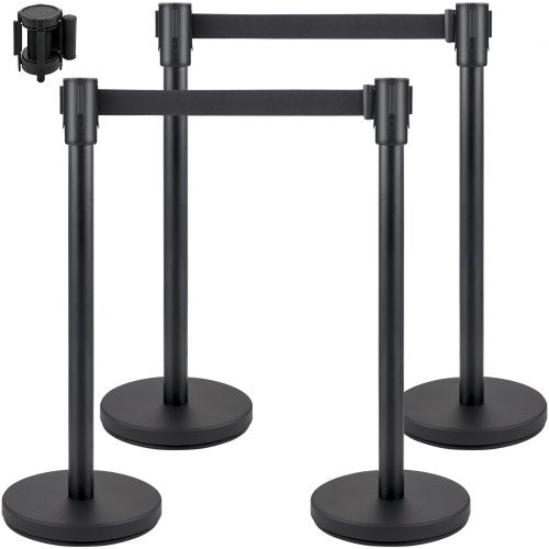 Eilių valdymo atitvarai VEVOR Heavy Duty, 4 vnt. komplektas su 2 m juostomis