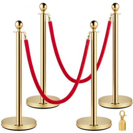 Eilių valdymo atitvarai VEVOR Gold Round Top, 2 vnt. komplektas