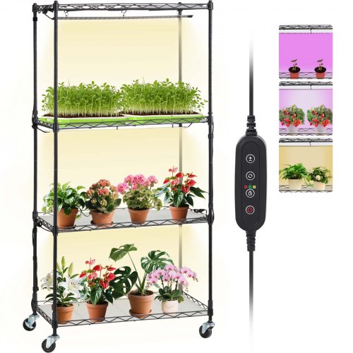 Augalų lentyna su apšvietimu VEVOR 4C12060-DT55048P3-EU, 45W