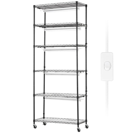 Lentyna augalams su apšvietimu VEVOR 6C18075-T8DP06P8-EU, 192W