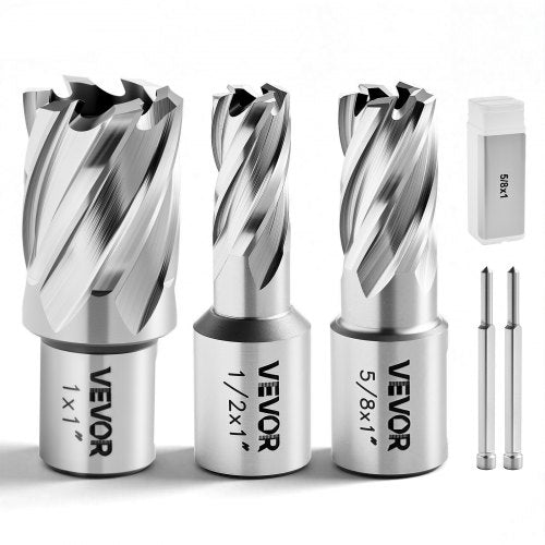 Žiedinių frezų rinkinys VEVOR KD-5-01-C, 25,4 mm pjovimo gylis