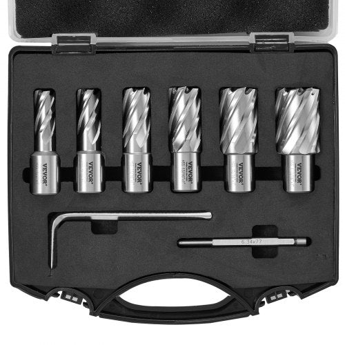 Žiedinių frezų rinkinys VEVOR 10190010146, 25 mm pjovimo gylis