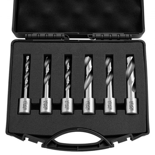 Karūninių grąžtų rinkinys VEVOR KD-6-02-A, 50,8 mm pjovimo gylis