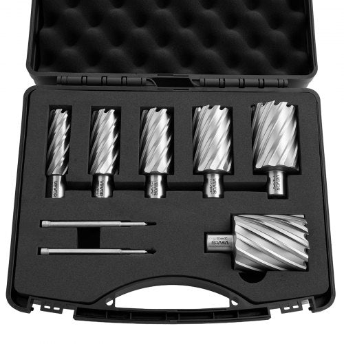 Žiedinių frezų rinkinys VEVOR KD-8-02-A, 50,8 mm pjovimo gylis