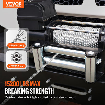 Plieno lynas gervei VEVOR JLGS9.5-30, 6895 kg trūkimo jėga