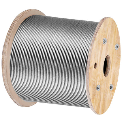 Plieninis trosas VEVOR T316, 4,8 mm x 305 m
