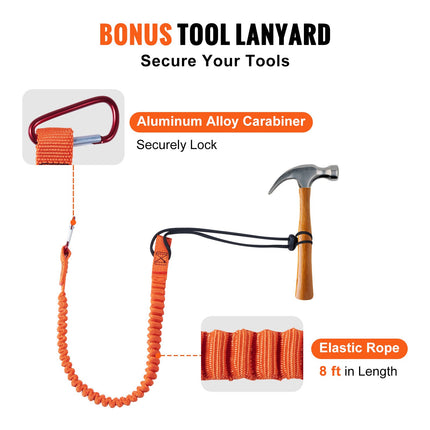 Arboristinis saugos lynas VEVOR ROPE-G-127-16, 4,8 m