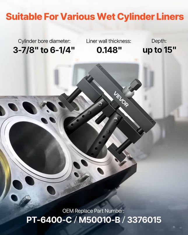 Universalus cilindrų įvorių ištraukėjas VEVOR XC2024, 98,43–158,75 mm