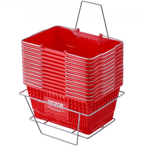 Pirkinių krepšelių rinkinys VEVOR LB-B003-5, 12 vnt., 21 l