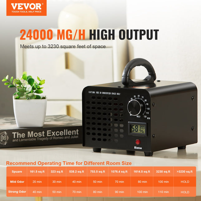Ozono generatorius VEVOR SS-Y01, 24000 mg/h
