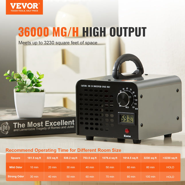 Ozono generatorius VEVOR SS-Y01, 36000 mg/h