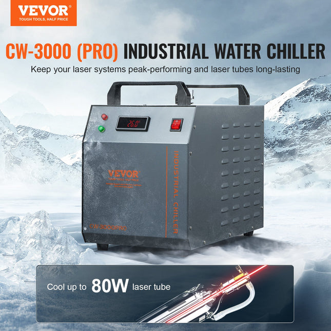 Pramoninis vandens aušintuvas VEVOR CW-3000(PRO), 12 l talpa