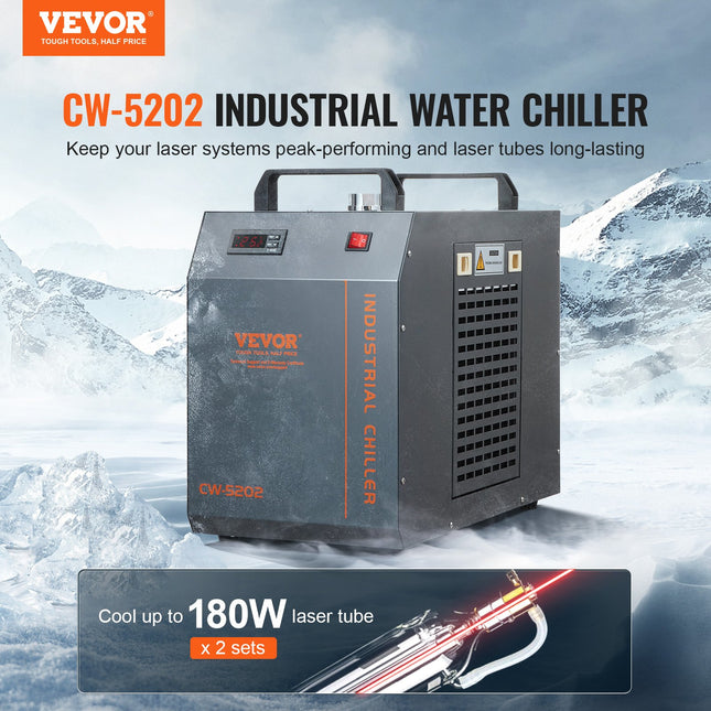 Pramoninis vandens aušintuvas VEVOR CW-5202, 1450 W aušinimo galia