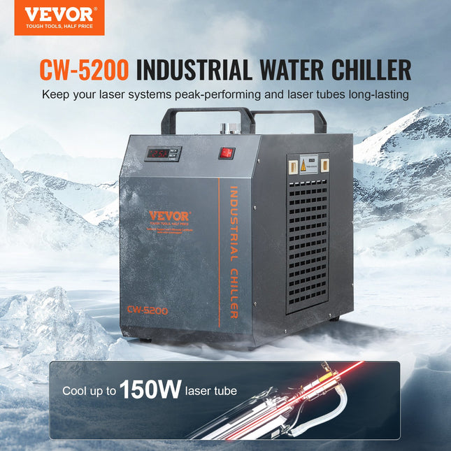 Pramoninis vandens aušintuvas VEVOR CW-5200, 1450 W aušinimo galia