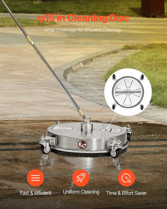Aukšto slėgio plovimo įrenginio paviršių valiklis VEVOR QD-XDP10, 4000 PSI