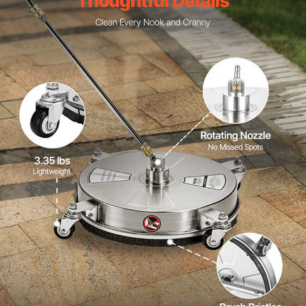 Paviršių valymo įrenginys VEVOR QD-XDP08, 4000 PSI.