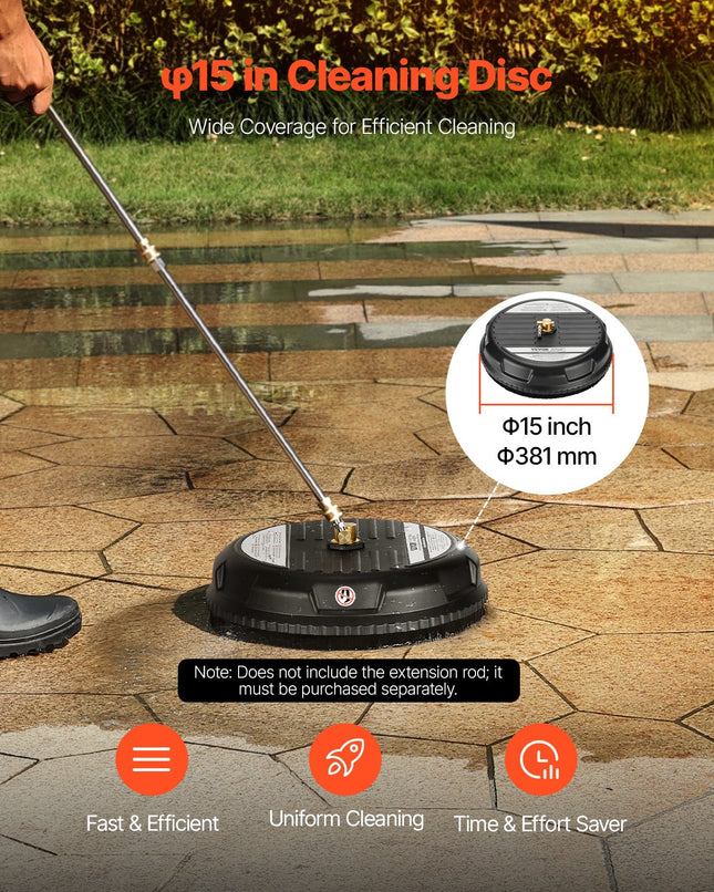 Aukšto slėgio plovimo įrenginio paviršių valiklis VEVOR QD-XDP06, 3000 PSI