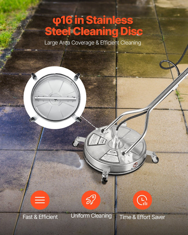 Paviršių valymo įrenginys aukšto slėgio plovykloms VEVOR QD-XDP15, 4000 PSI