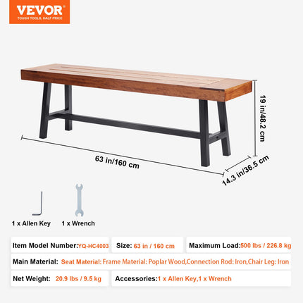 Lauko suoliukas VEVOR YQ-HC4003, 160 cm