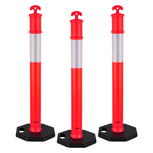 Kelių atitvarų stulpeliai VEVOR WP-06-R4, 1140 mm, 3 vnt.