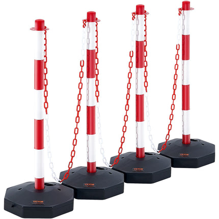 Kelio atitvarų stulpeliai VEVOR CC-F03-N-RW-2PCS-2.5M, 4 vnt. komplektas