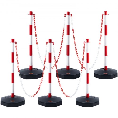 Eismo ribojimo stulpeliai VEVOR CC-F03-N-RW-2PCS-2.5M, 6 vnt. komplektas