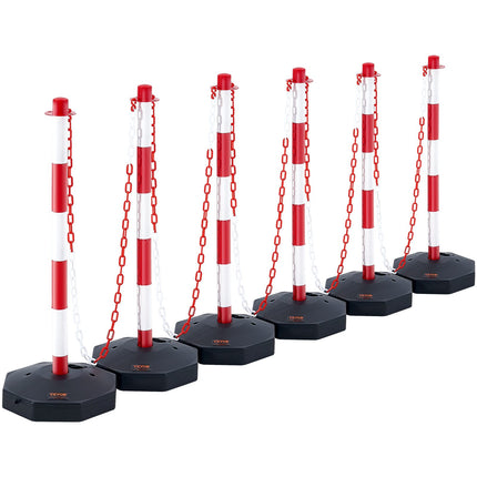 Eismo ribojimo stulpeliai VEVOR CC-F03-N-RW-2PCS-2.5M, 6 vnt. komplektas