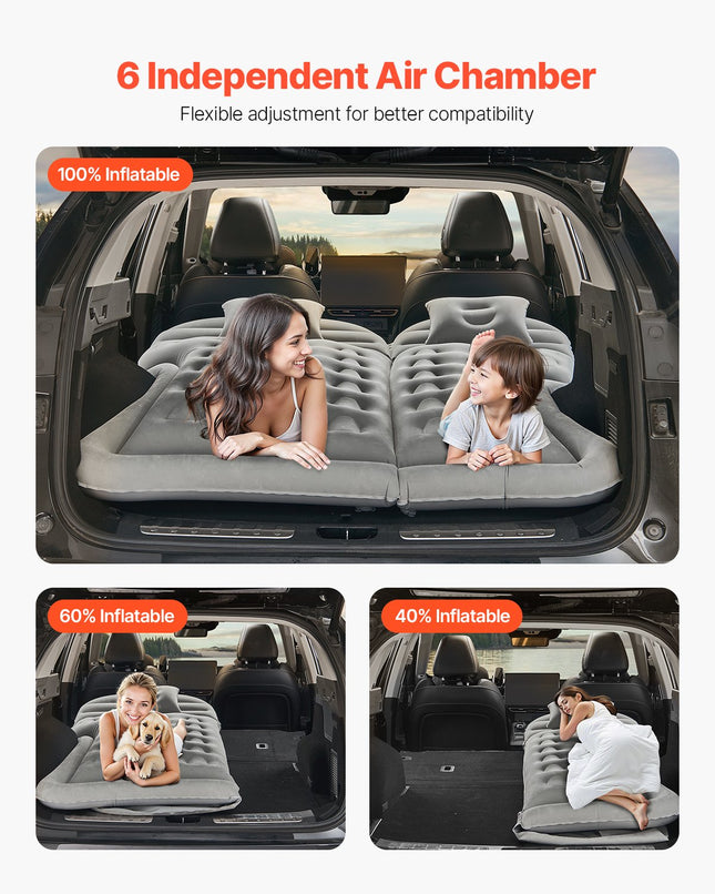 Pripučiamas automobilinis čiužinys VEVOR FW2, 175x133 cm