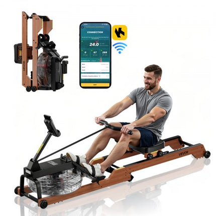 Vandens irklavimo treniruoklis VEVOR RW630, 158 kg apkrova
