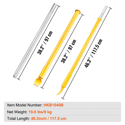 Padangų bortų atspaudėjas VEVOR HKB1040B, 117,6 cm ilgio