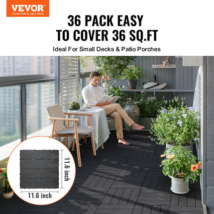 Surenkamos terasinės plytelės VEVOR ALSL300-300-36(SH), 36 vnt. rinkinys