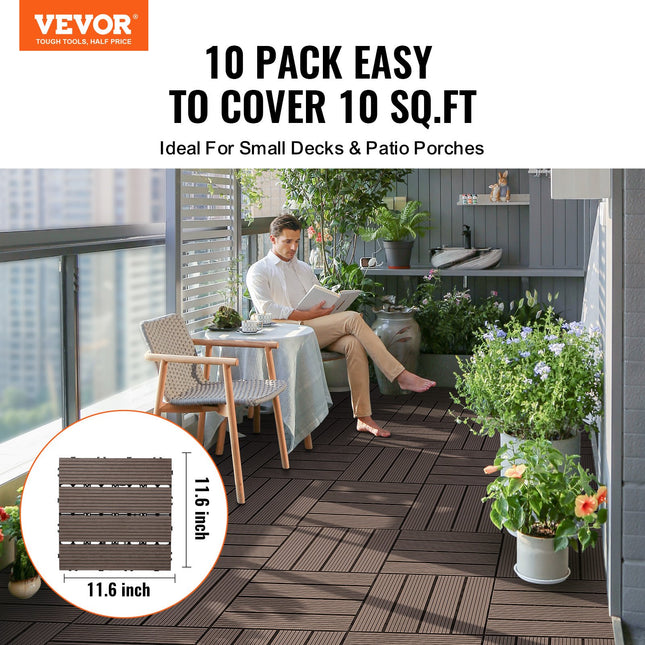 Terisinės plytelės VEVOR ALSM300-300-10(SZ), 10 vnt. (0,93 m²)