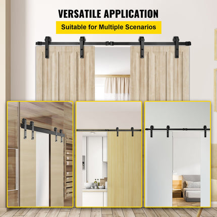 Stumdomų durų mechanizmas VEVOR VV-HDGCDGM-SMDGJX12FT, 366 cm