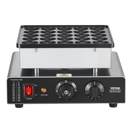 Mini blynelių keptuvė VEVOR PC-25, 25 vnt. (43 mm)