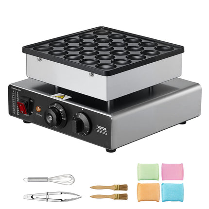 Mini blynelių keptuvė VEVOR PC-25, 25 vnt. (43 mm)
