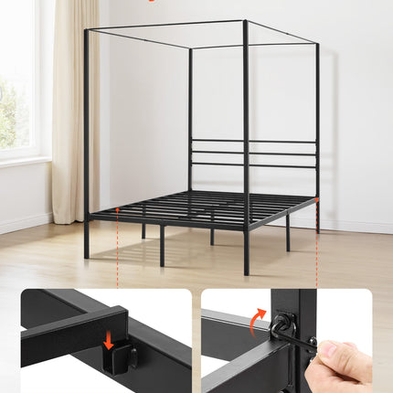 Lovos rėmas su baldakimu VEVOR SSHGC-03, 137x197 cm