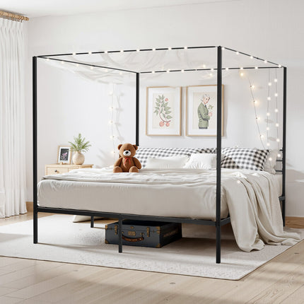 Lovos rėmas su baldakimu VEVOR SSHGC-02, King Size