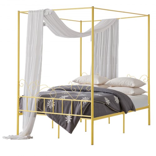 Lovos rėmas su baldakimu VEVOR SSHGC-06, Queen size (155x211 cm)