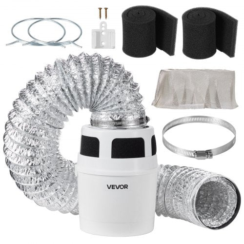 Vidaus džiovyklės vėdinimo rinkinys VEVOR HG-03, 101,6 mm jungtis