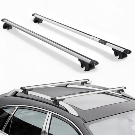 Stogo bagažinės skersiniai VEVOR HJ-RB011-128CM, 100 kg keliamoji galia