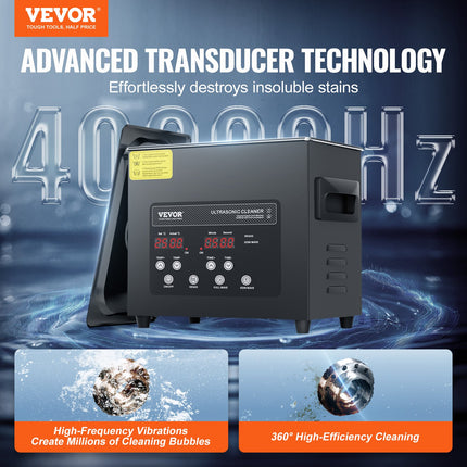 Ultragarsinė vonelė VEVOR KZ-F3, 3 l talpos